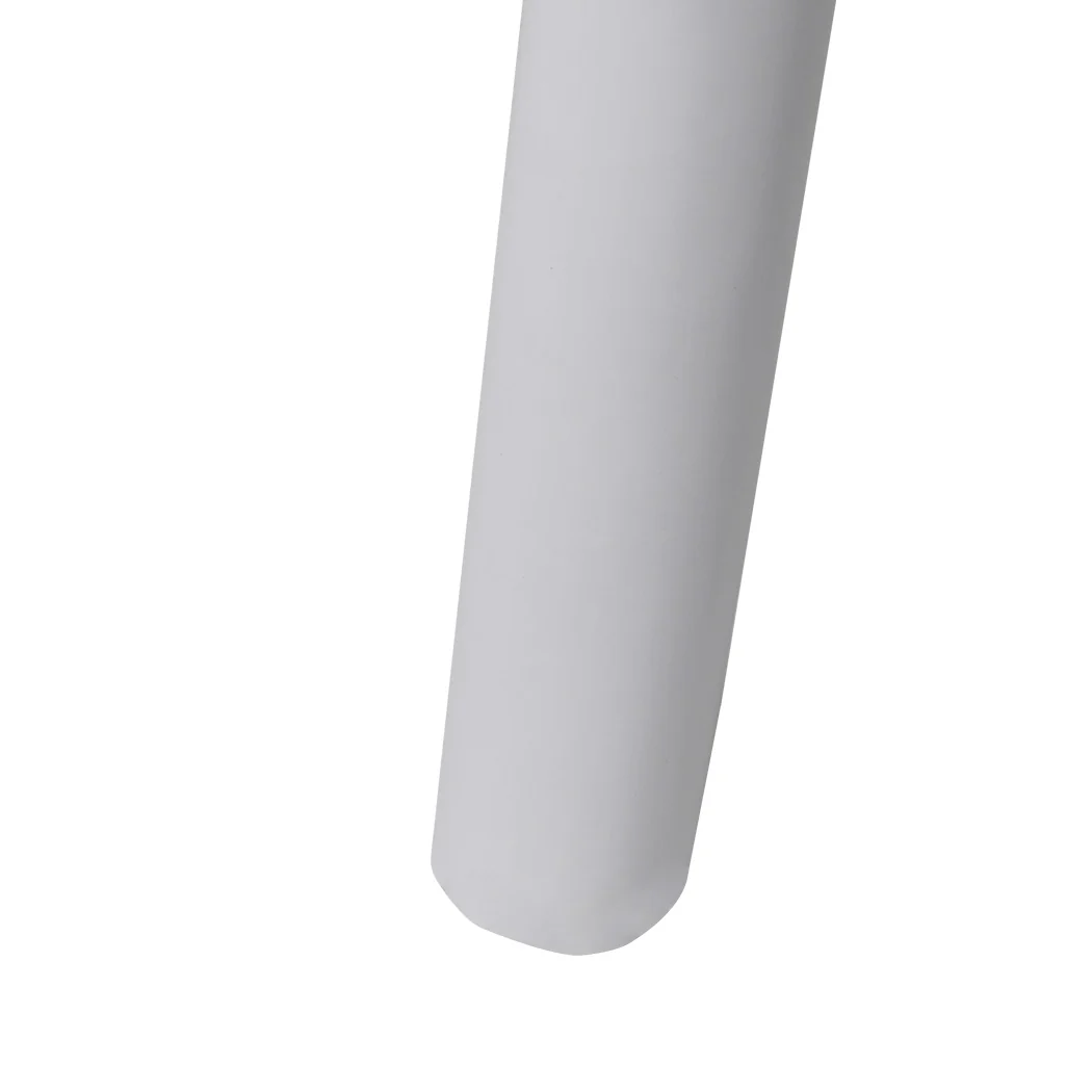 Jett Set of 2 Dining Chairs Rattan Seat Side Kitchen Wood Furniture - White - Nurns