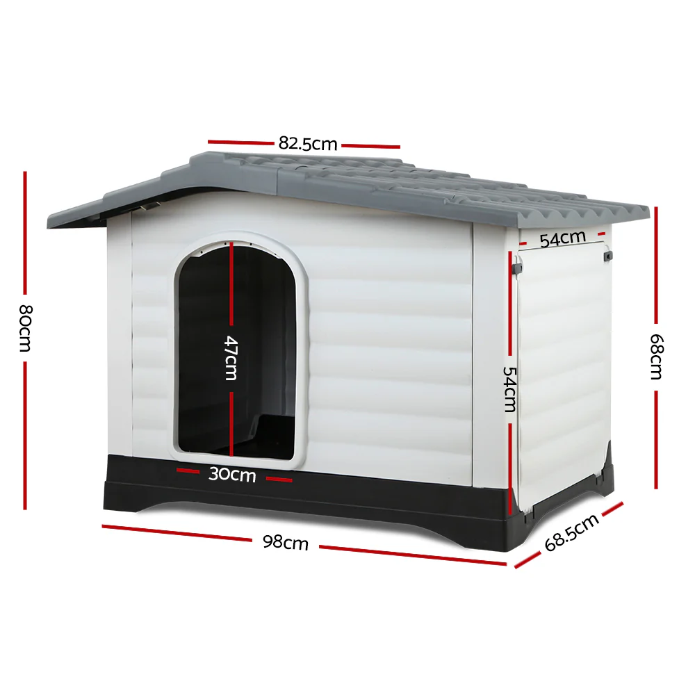 Dog Kennel Pet Dog House 98cm x 68.5cm x 68cm XLarge - Nurns