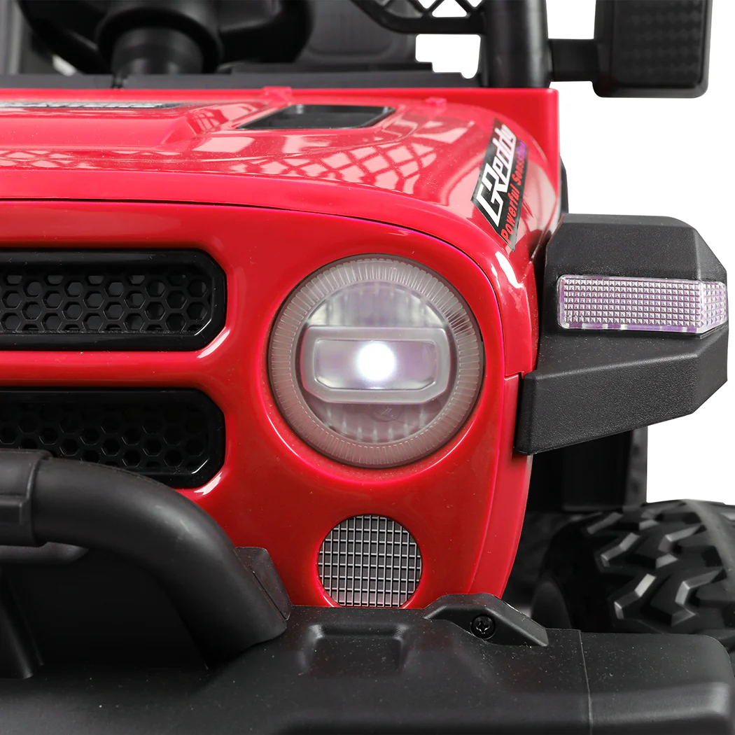 Kids Ride On Car Electric Jeep - Red - Nurns