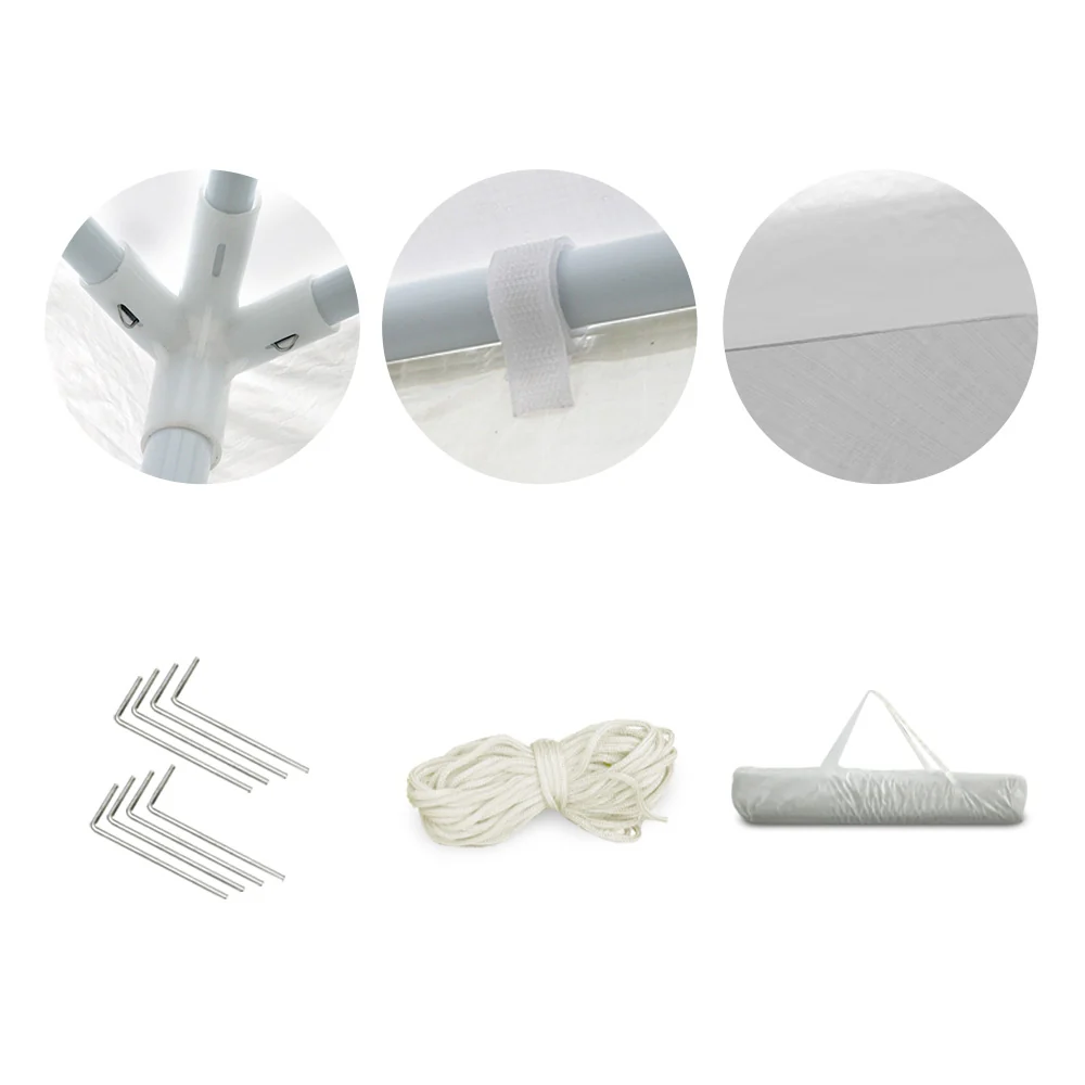 Instahut Gazebo 3x3m Wedding Party Marquee Tent Outdoor Event Camping Canopy Shade White - Nurns