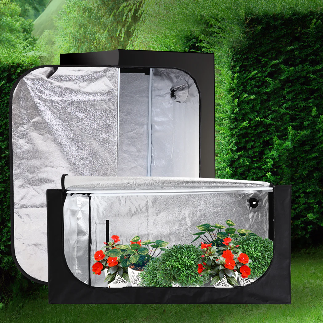 Garden Hydroponics Grow Room Tent Reflective Aluminum Oxford Cloth 75x75x160cm - Nurns