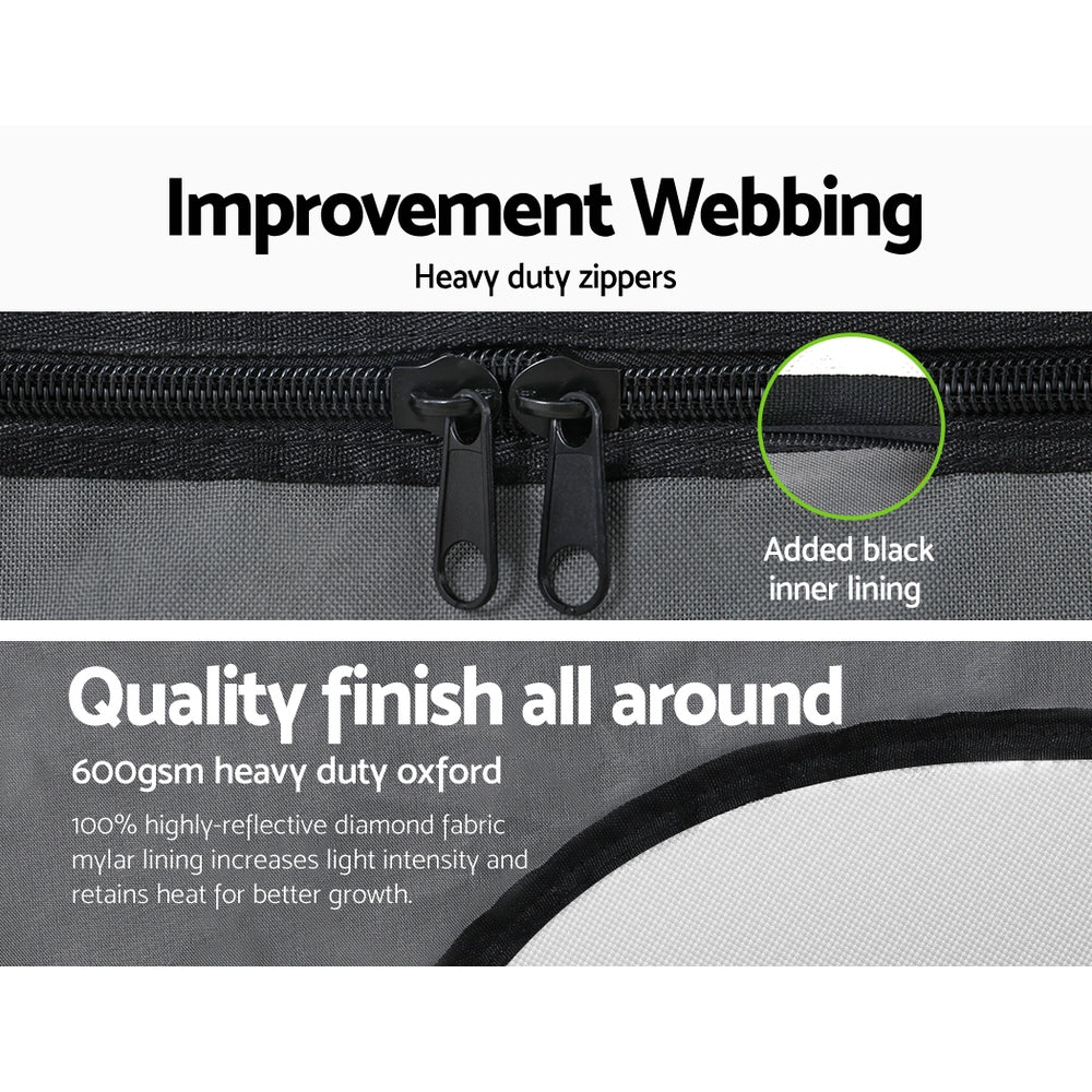 Grow Tent Kits Hydroponics Kit Indoor Grow System 142X100X180CM - Nurns