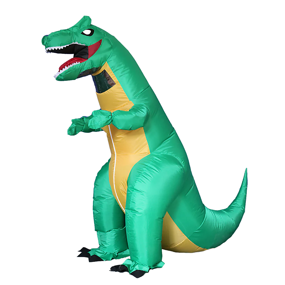 Dinosaur T-Rex Fancy Dress Fan Inflatable Costume Tyrannosaurus Suit - Nurns