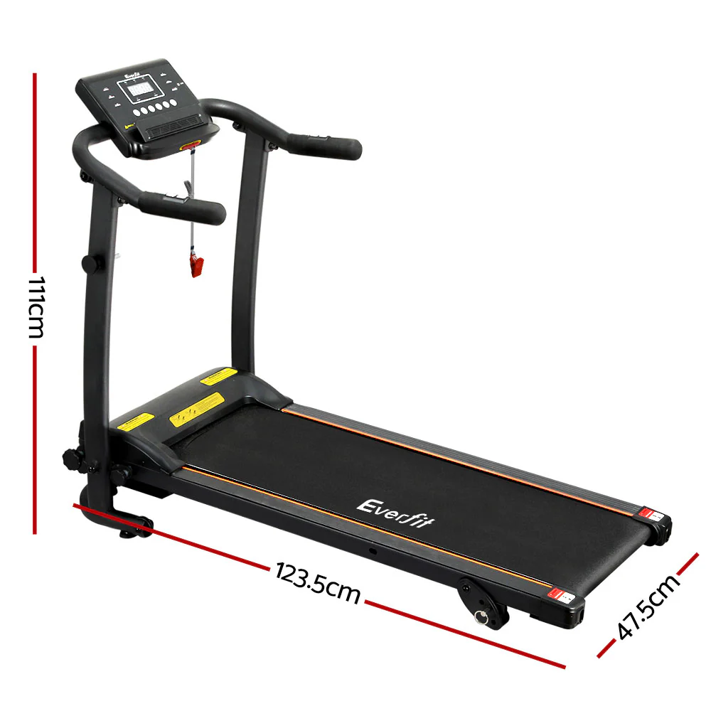 Everfit Treadmill Electric Home Gym Fitness Exercise Machine Foldable 370mm - Nurns
