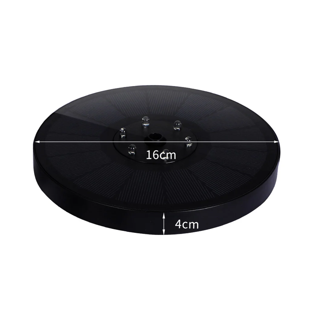 Solar Powered Water Fountain Power Floating Kit Garden Pond Pool Bird Led Colour - Nurns