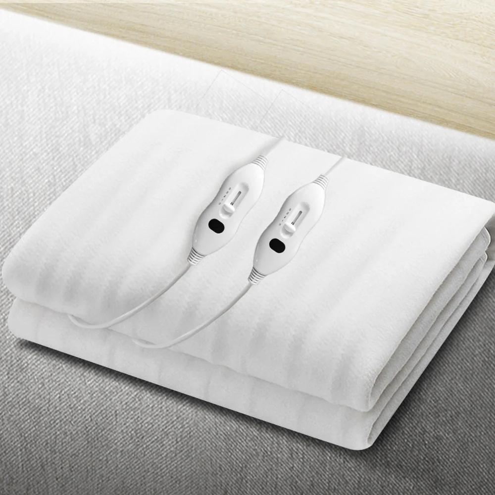 Wilmer Electric Soft Blanket Queen Size Polyester - White - Nurns