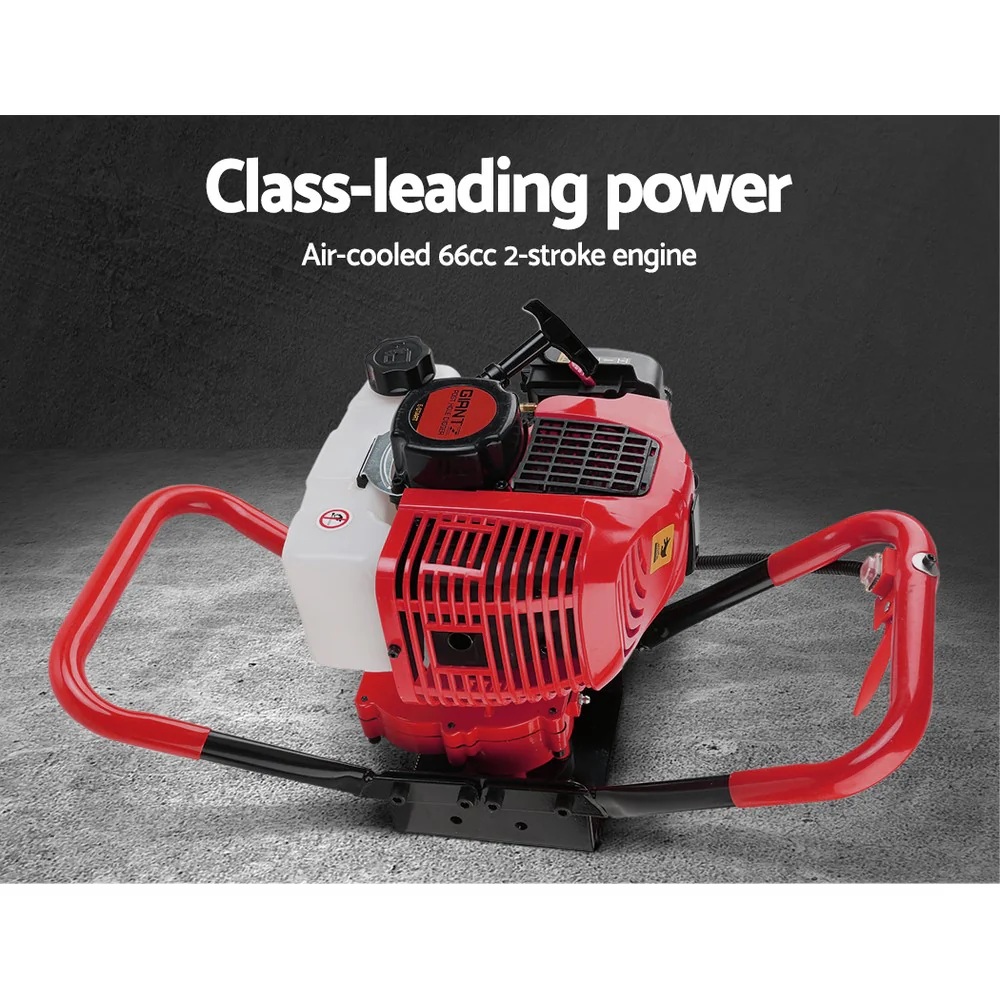 66CC Post Hole Digger 200mm Petrol Drill Extension Auger Bits - Nurns