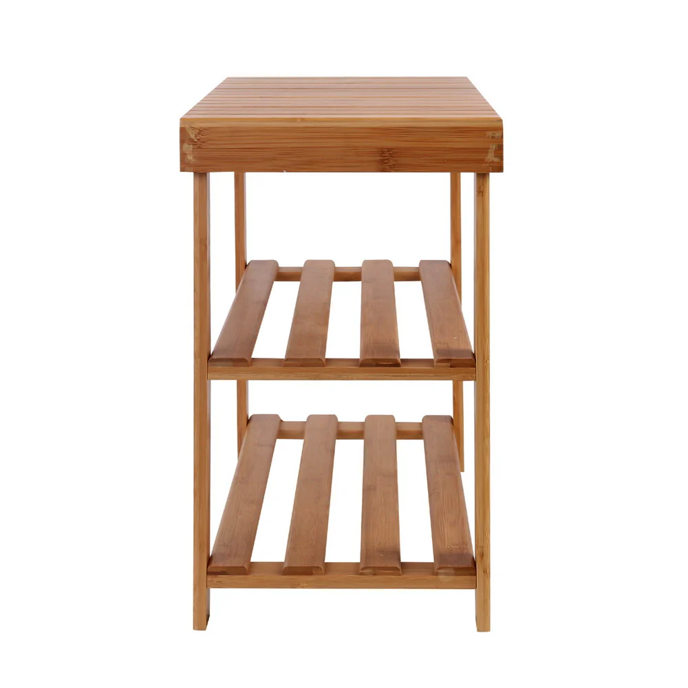 Artiss Shoe Rack Shoe Bench 10 Pairs Bamboo - Nurns