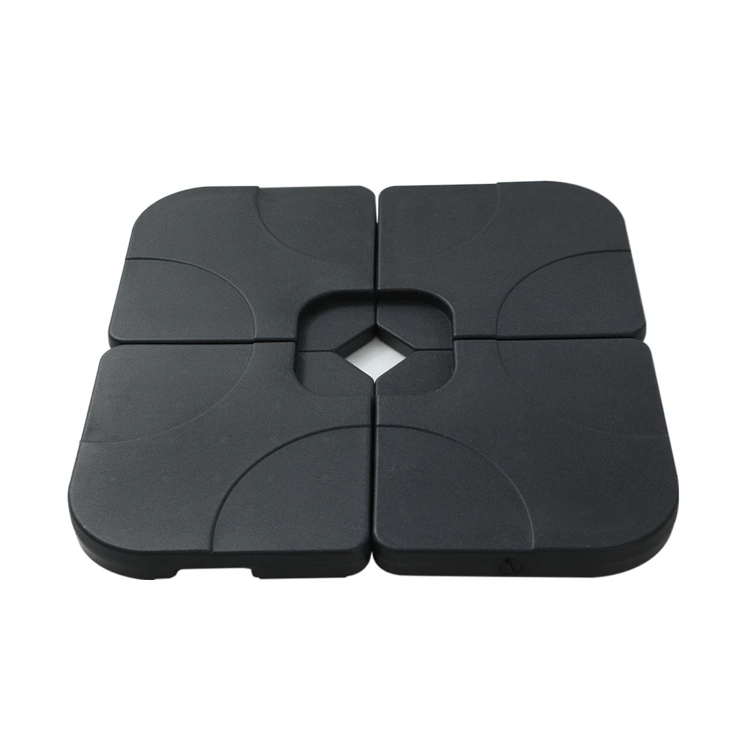 Instahut 3m Outdoor Umbrella w/Base Cantilever Beach Roma 360 Degree Tilt Black - Nurns