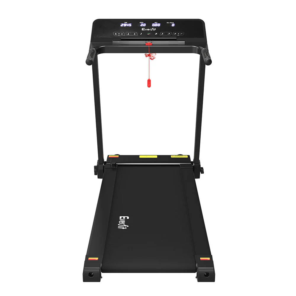 Everfit Treadmill Electric Home Gym Fitness Exercise Knob Foldable 420mm Black - Nurns