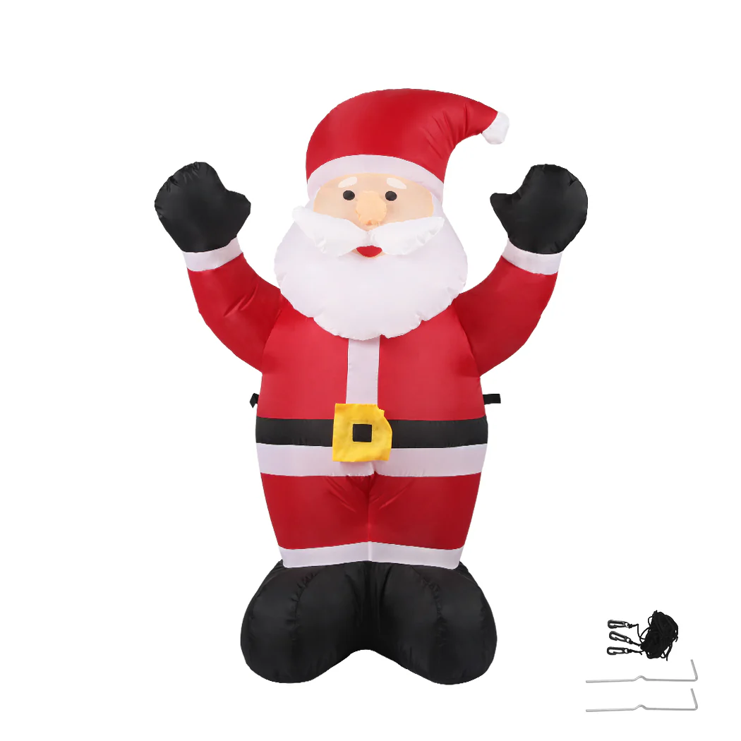 Cheerful Santa Christmas Inflatable Xmas Decorations - 1.2M - Nurns