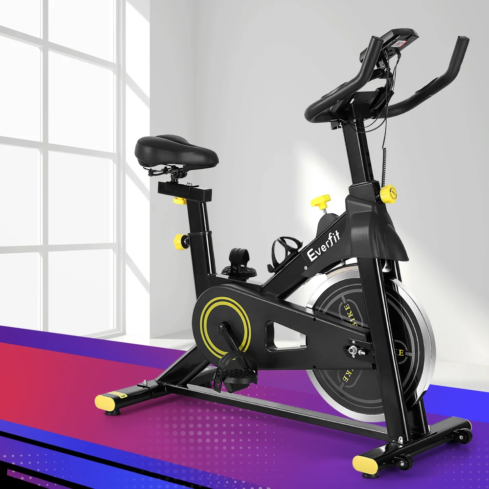 Everfit Spin Bike Exercise Bike Cardio Gym Bluetooth APP Connectable - Nurns