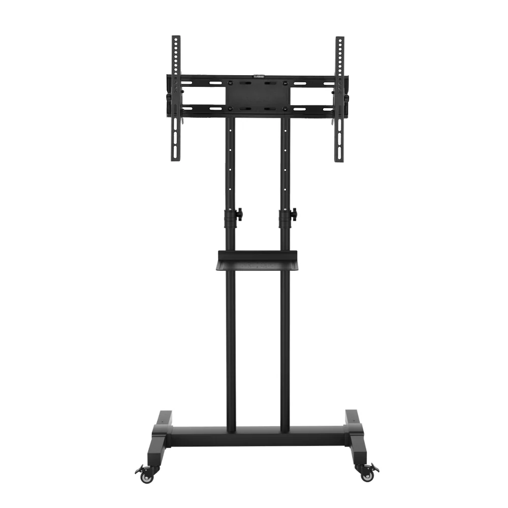 Steel Mobile TV Stand Cart Height-adjust up to 65