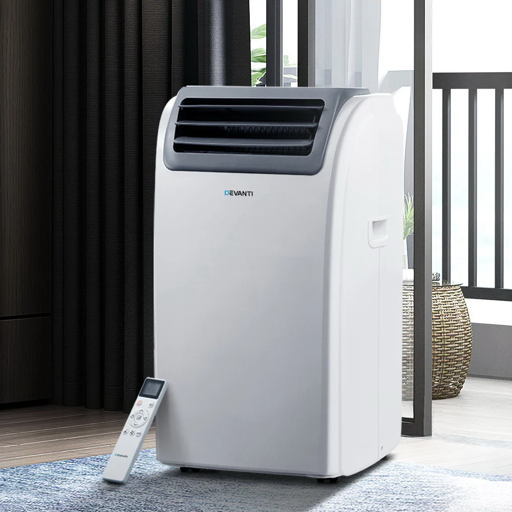 Portable Air Conditioner Cooling Mobile Fan Cooler Dehumidifier Window Kit White 3300W - Nurns