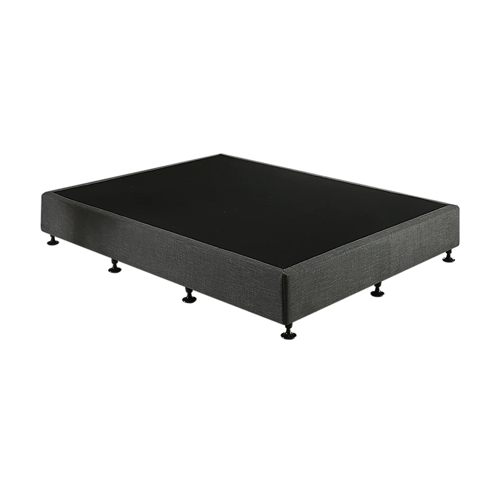 Aisha Ensemble Bed Base Linen Fabric - Graphite King Single - Nurns