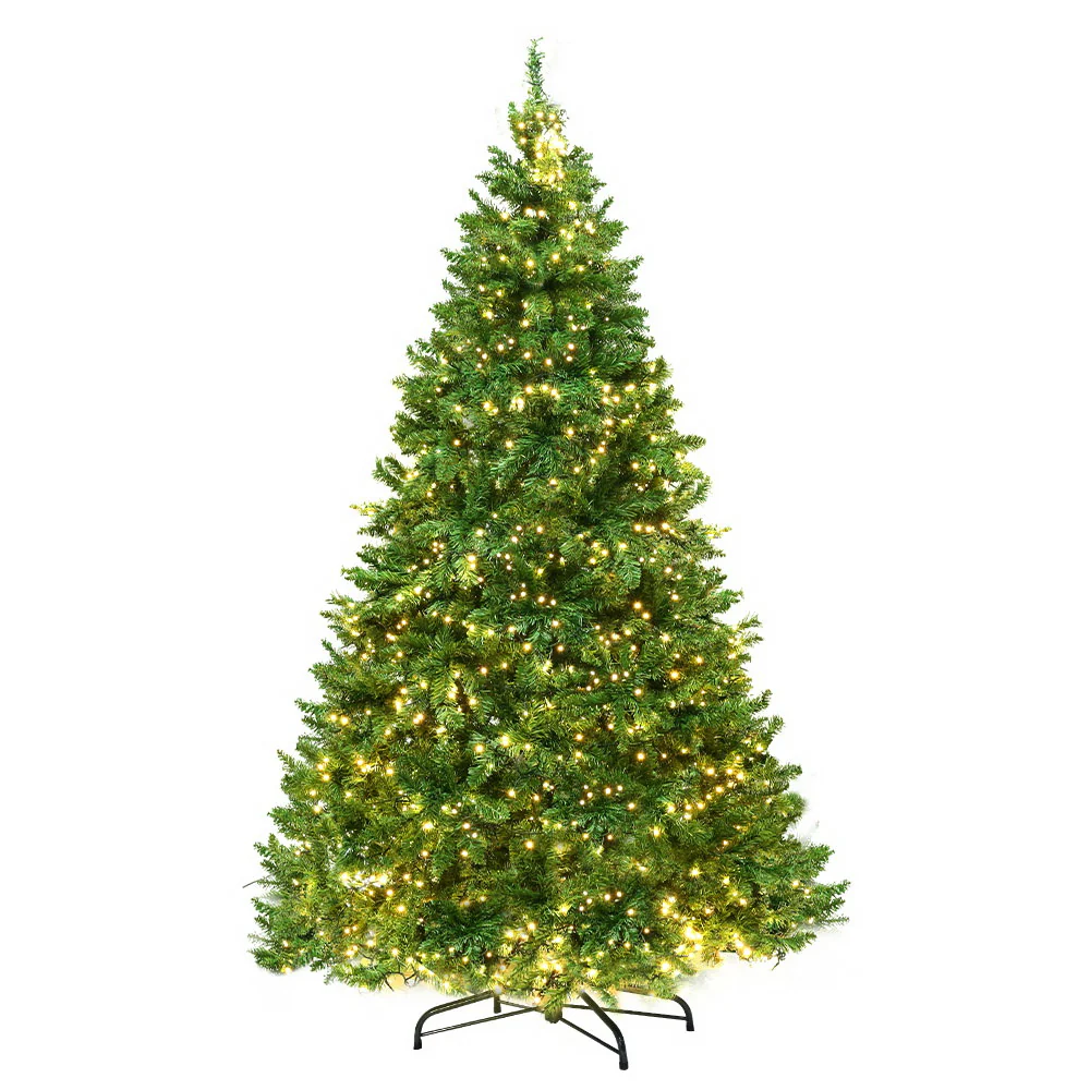 7ft 2.1m 1134 LED Christmas Tree Xmas Tree Decorations 8 Light Mode - Warm White - Nurns