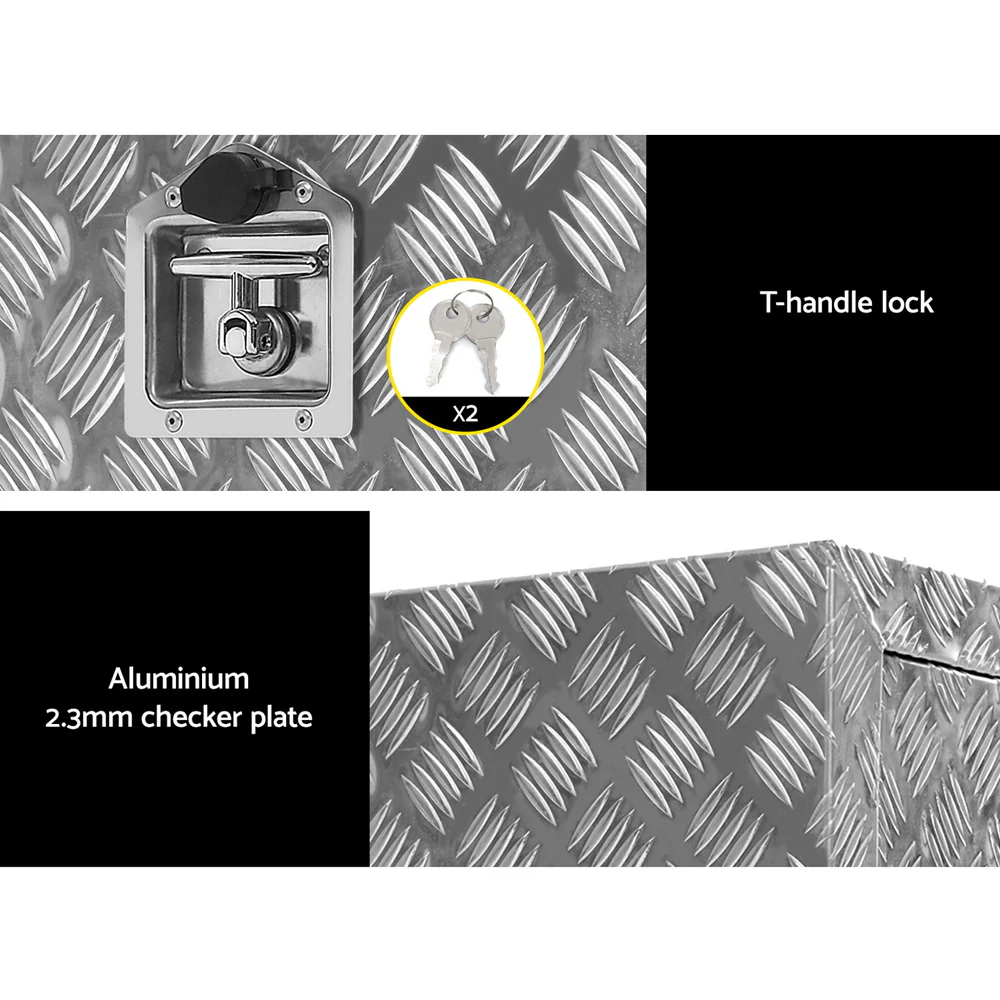 Aluminium Ute Tool Box Under Tray Heavy Duty Vehicle Chest Storage - Nurns