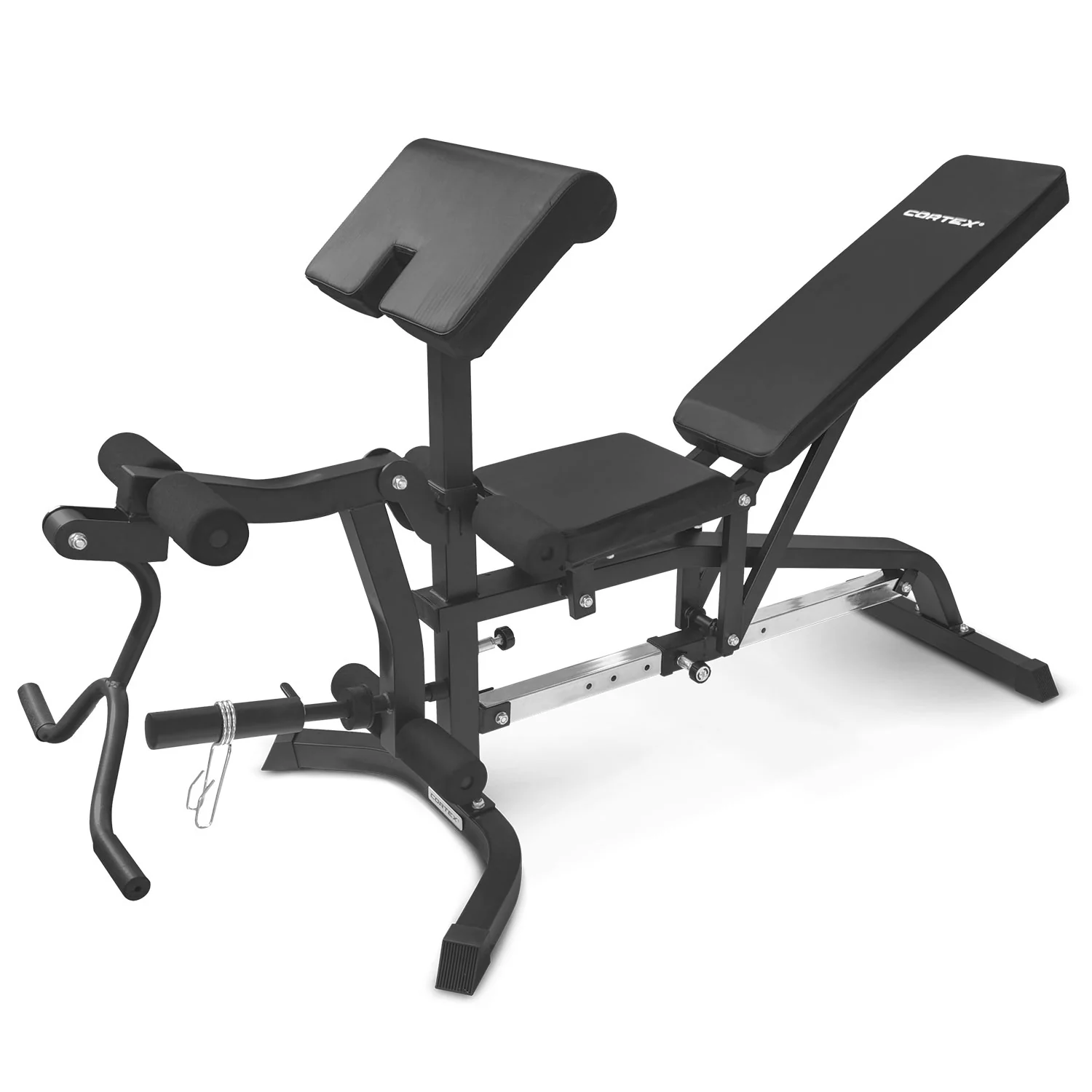 CORTEX BN-11 Exercise FID Bench + 85kg Olympic Tri-Grip Weight Plate and Dumbbell Package - Nurns