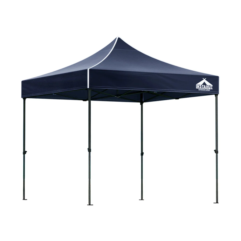 Instahut Gazebo Pop Up Marquee 3x3m Folding Tent Wedding Outdoor Camping Canopy Gazebos Shade Navy - Nurns