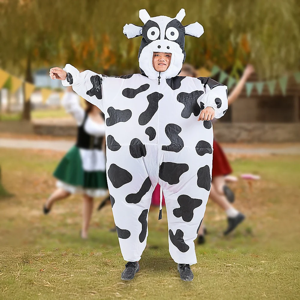 COW Fancy Dress Fan Inflatable Costume Suit - Nurns