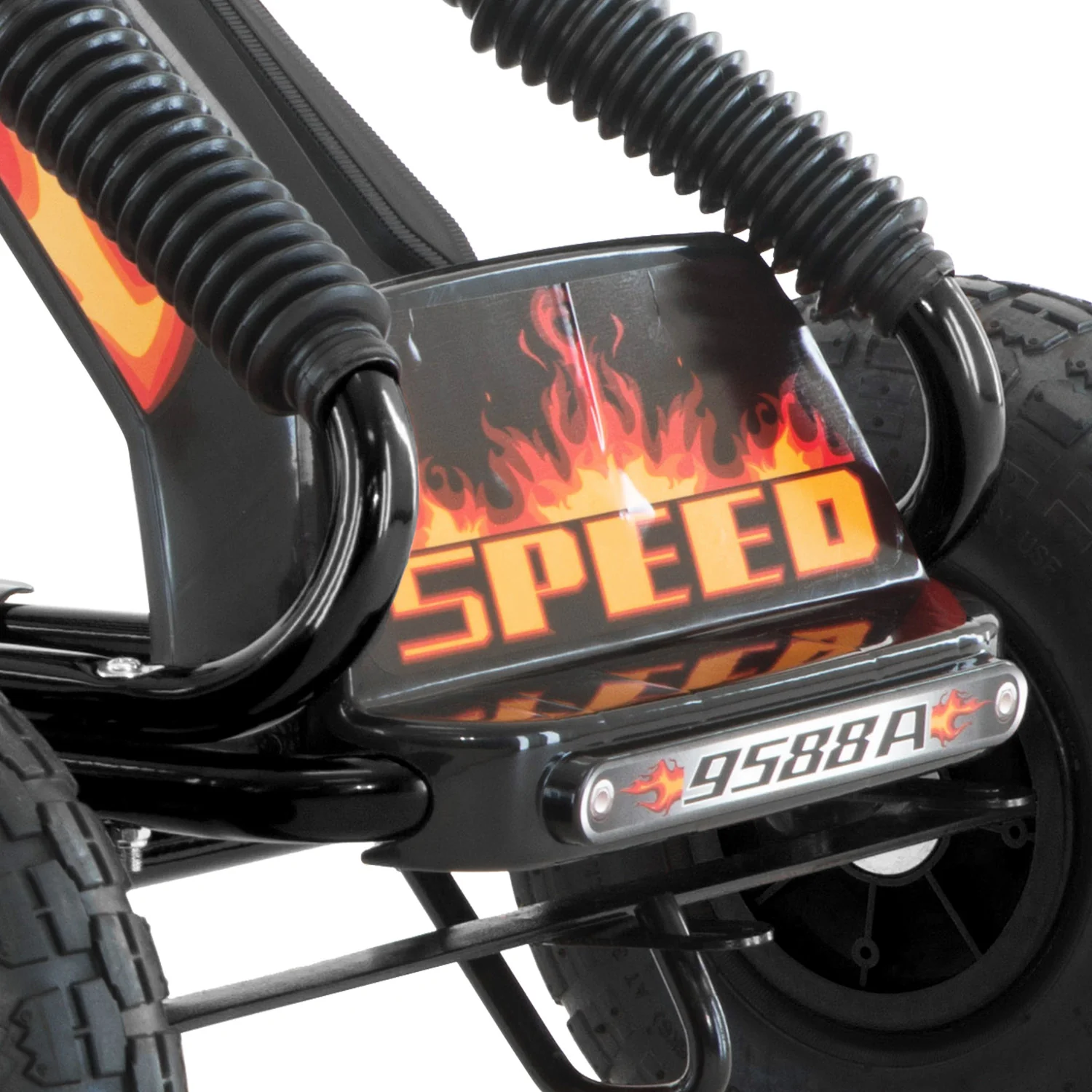 Kahuna G95 Kids Ride On Pedal-Powered Go Kart - Black - Nurns