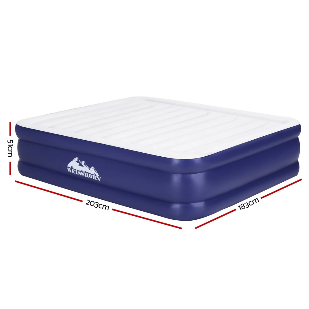 Factory Buys 51cm Air Mattress Inflatable Bed Air Bed - King - Nurns