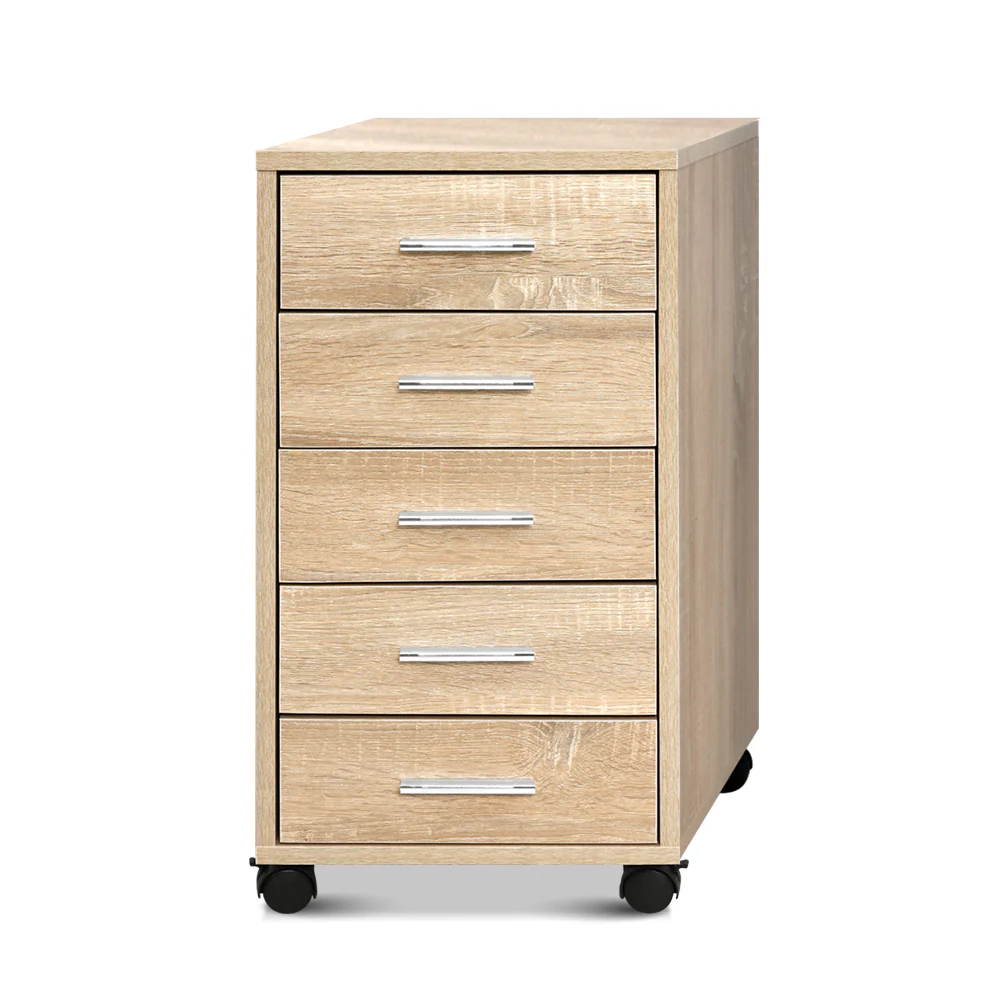 Artiss Filing Cabinet 5 Drawer Office Storage Organiser - Nurns