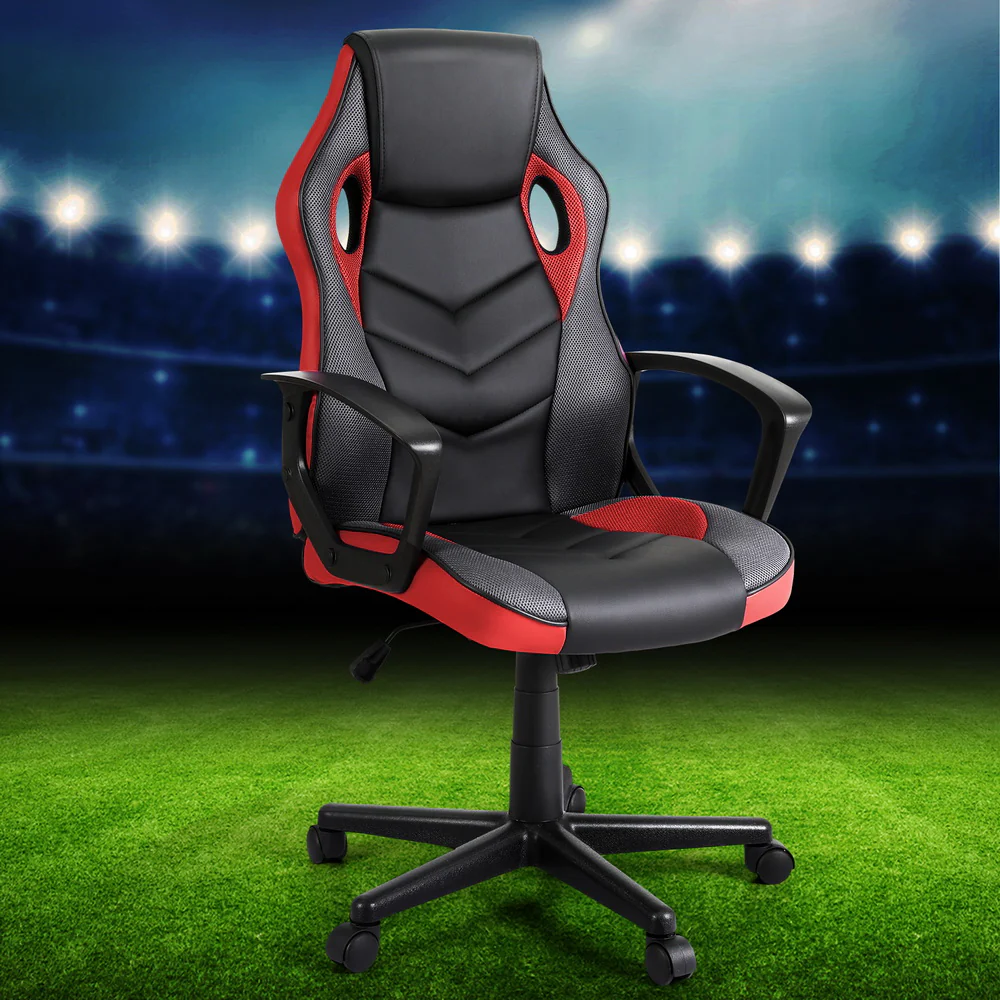Artiss Gaming Office Chair Computer Chairs Red - Nurns
