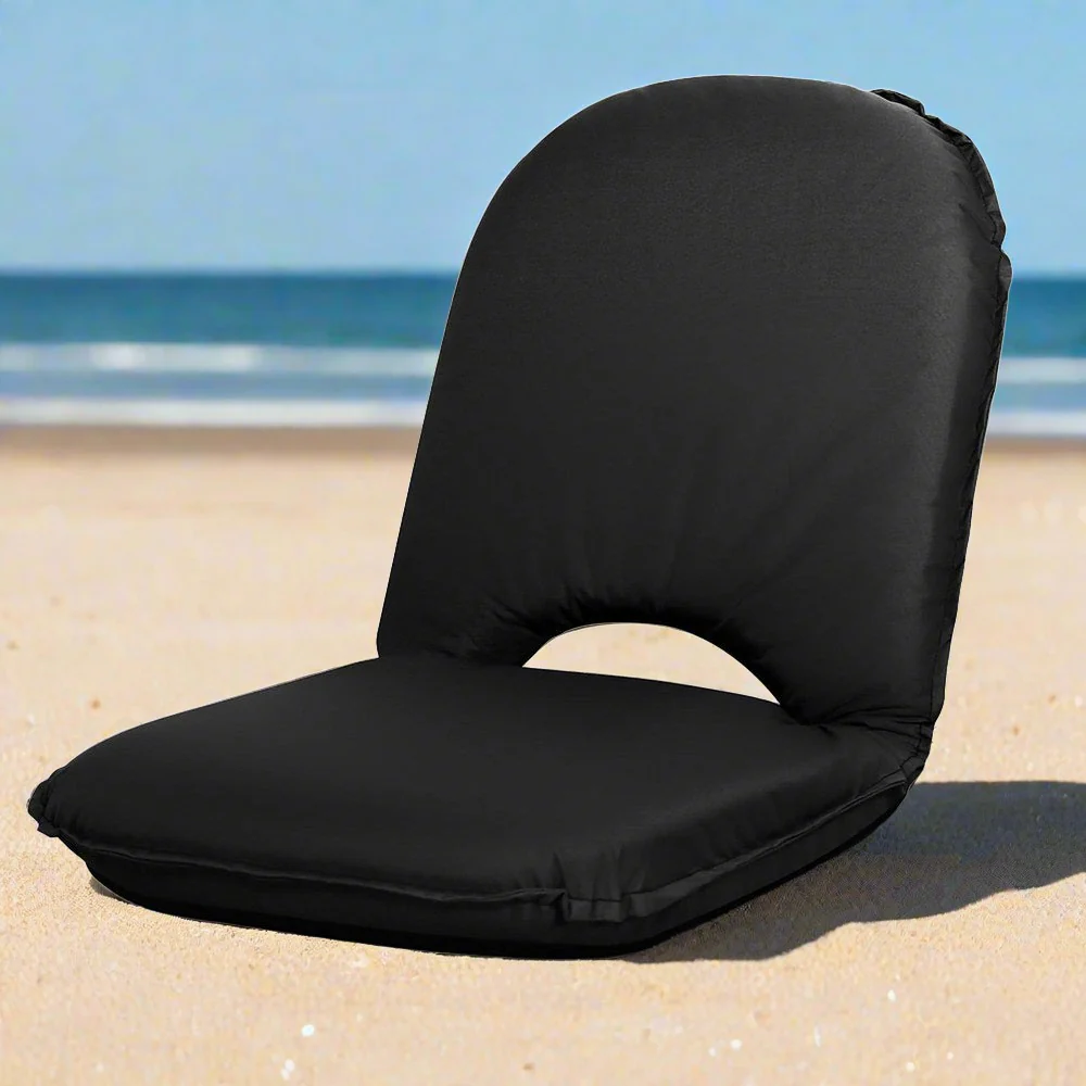 Foldable Beach Sun Picnic Seat - Black - Nurns