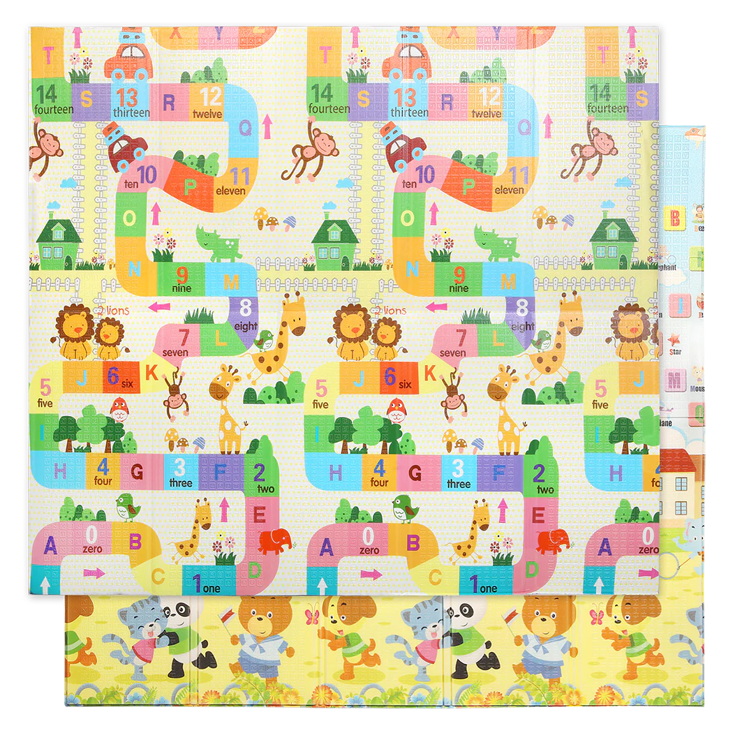 BoPeep Kids Play Mat Baby Crawling Pad Floor Foldable XPE Foam Non-slip Bear - Nurns