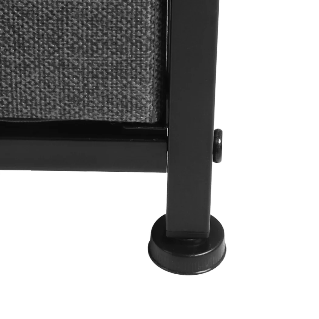 Levede Storage Cabinet Tower Chest Dark Grey - Nurns