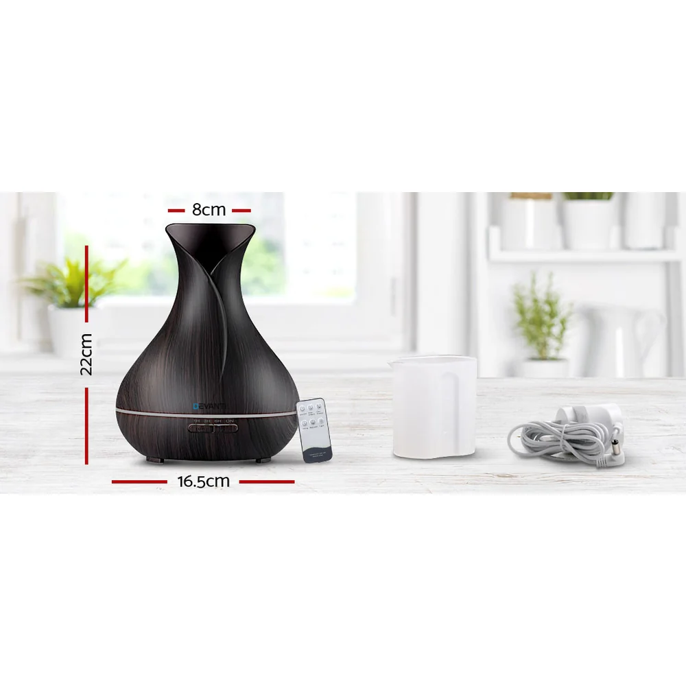 Aroma Diffuser Aromatherapy Dark Wood 400ml - Nurns