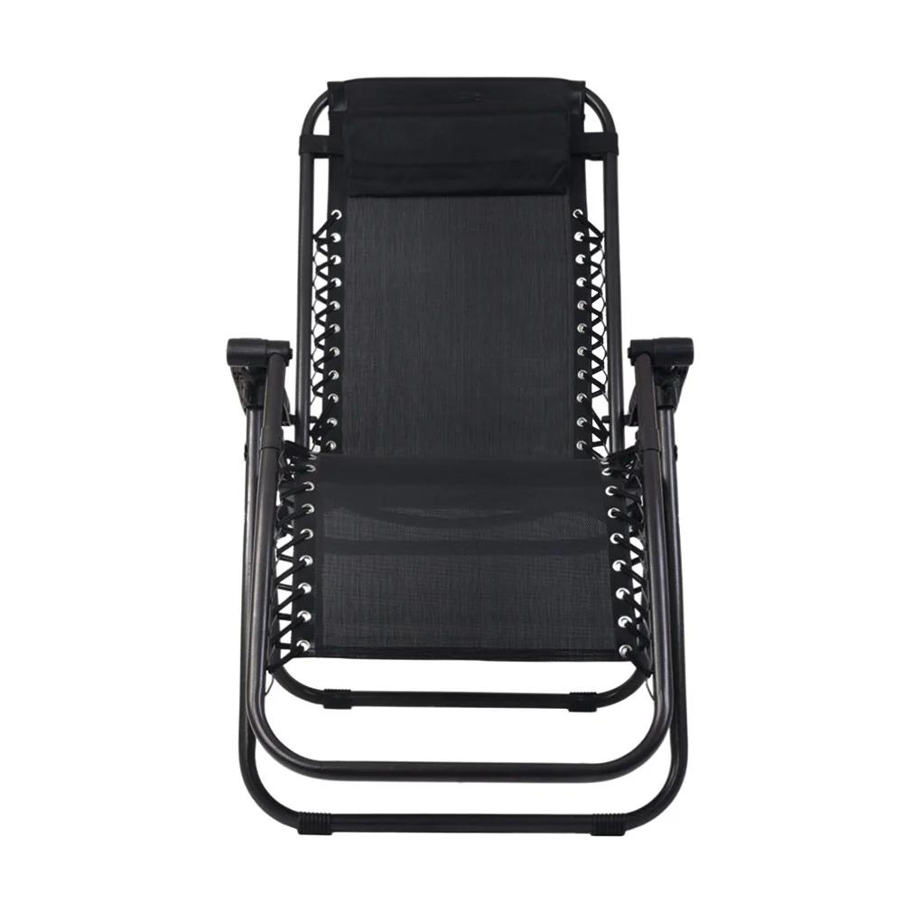 Loughton Zero Gravity Folding Recliner Outdoor Chair - Black - Nurns