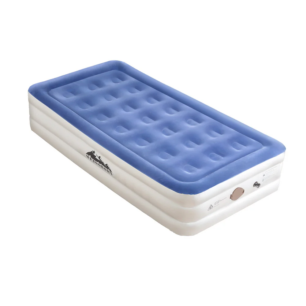 Factory Buys 46cm Air Mattress Inflatable Bed Cube Airbed - Single - Nurns
