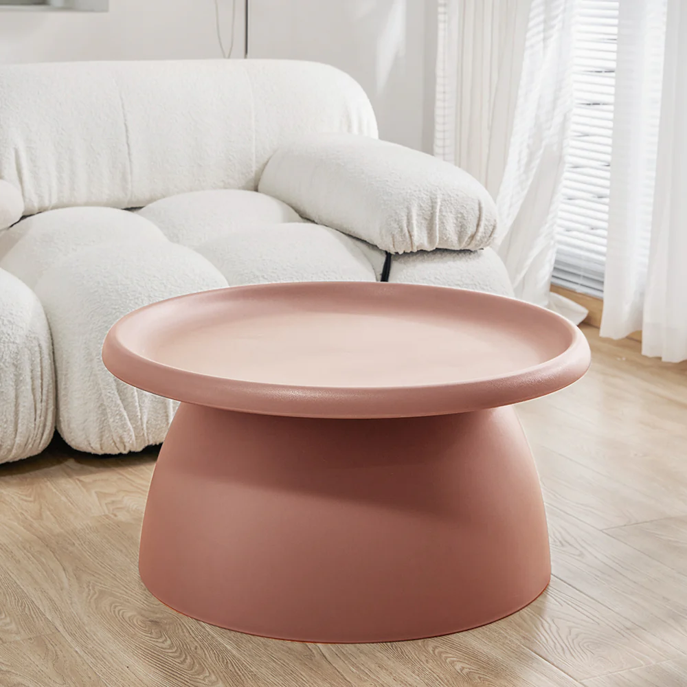 Iliana Coffee Table Round 71cm Plastic - Pink - Nurns