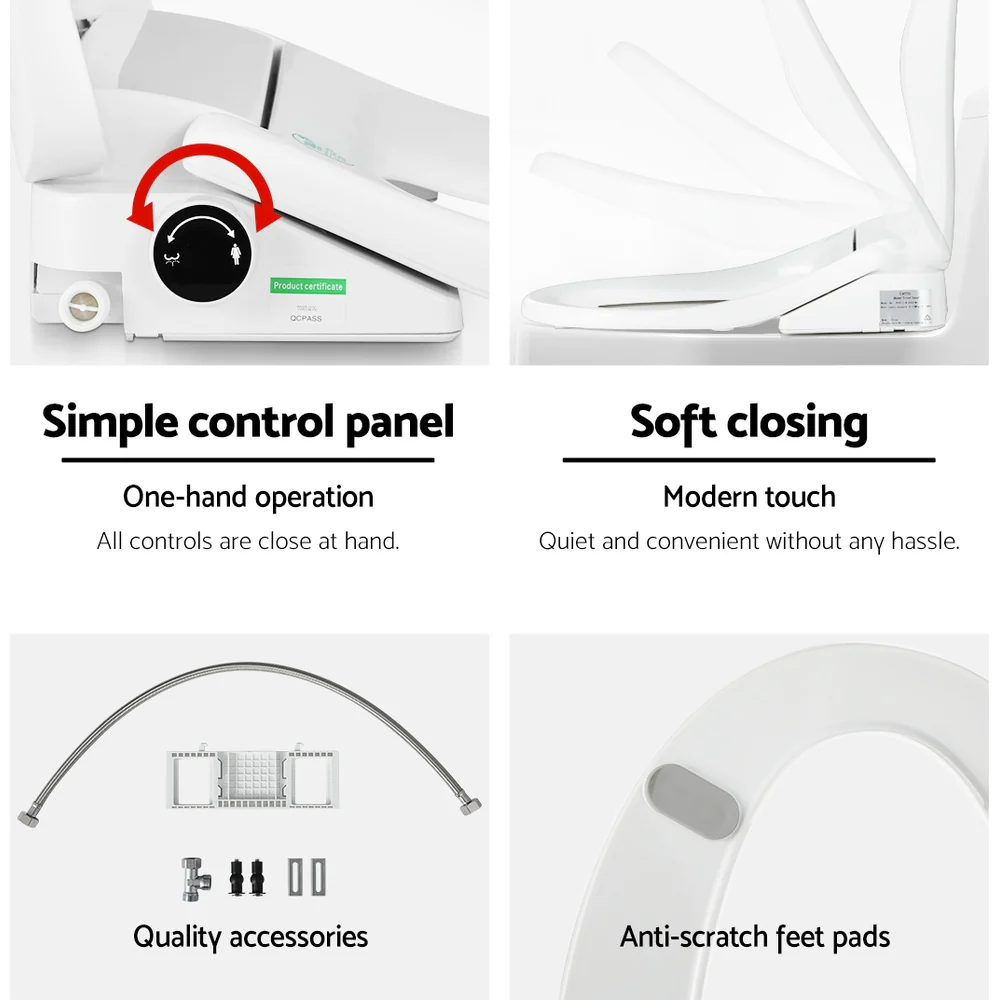 Non Electric Bidet Toilet Seat Cover Bathroom Spray Water Wash V Shape - Nurns