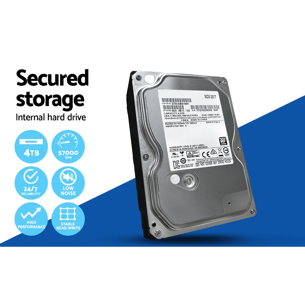 CCTV Security System 8CH DVR 8 Cameras 4TB Hard Drive - Nurns