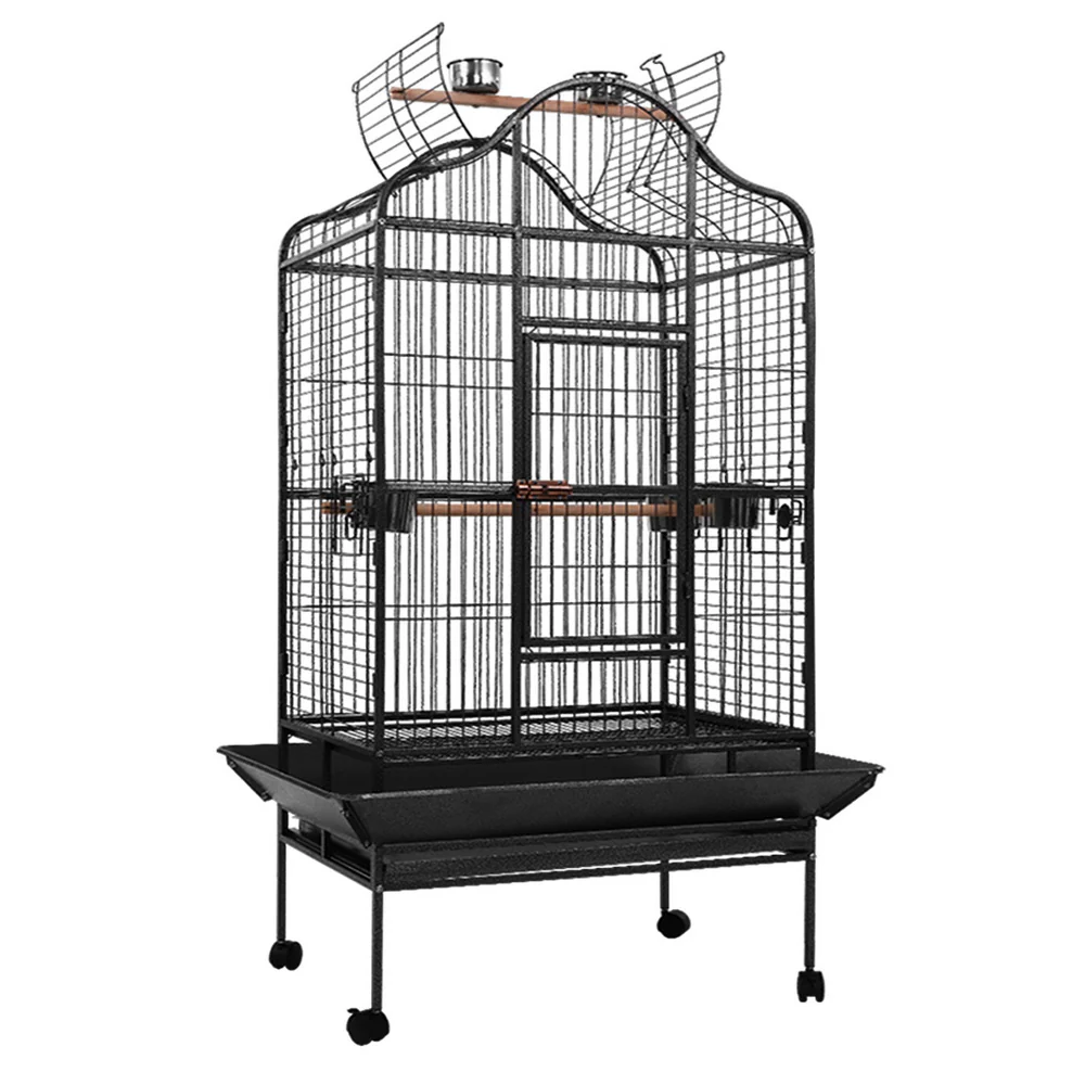 Bird Cage Pet Cages Aviary 168CM Large Travel Stand Budgie Parrot Toys - Nurns