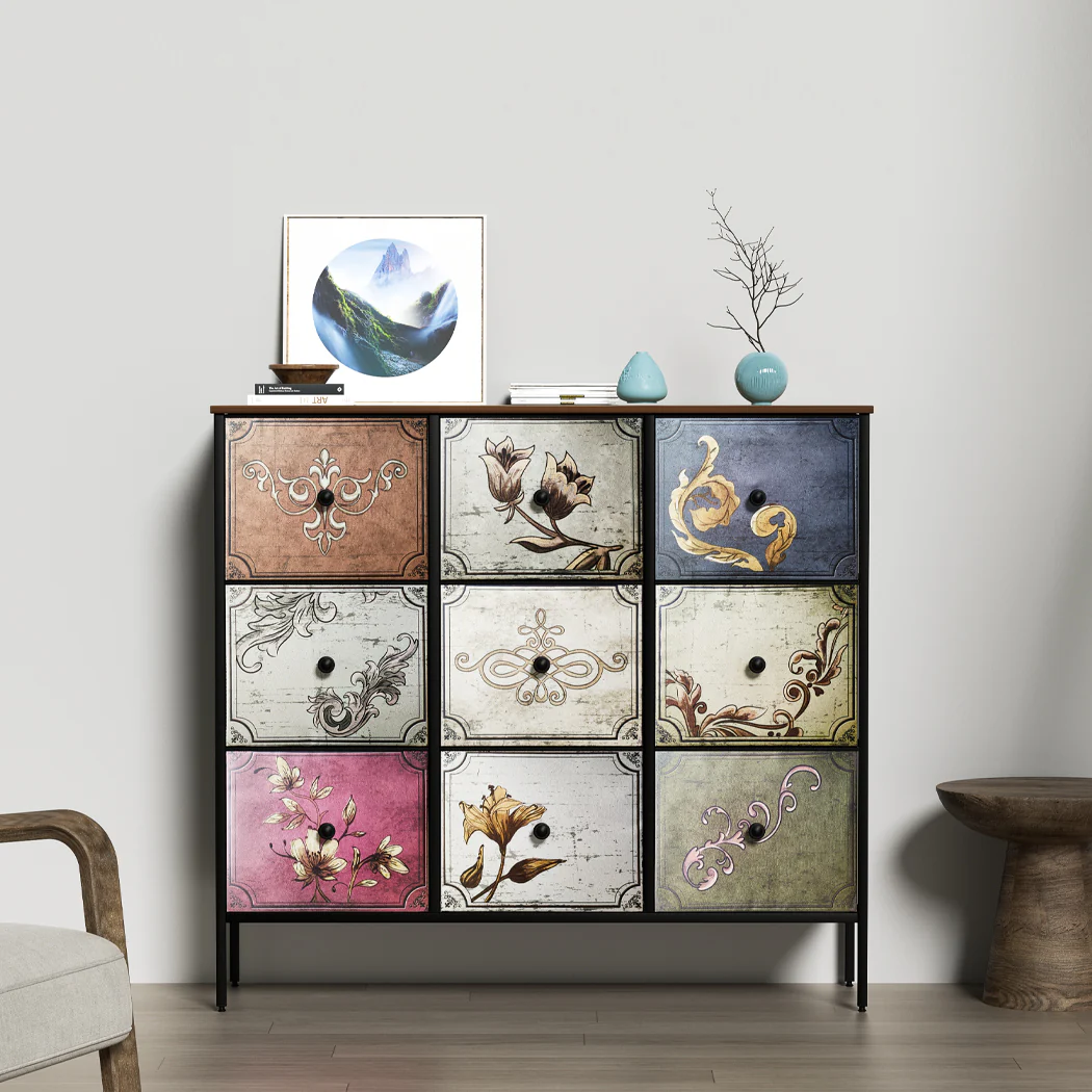 Levede 9 Chest of Drawers Storage Cabinet - Nurns