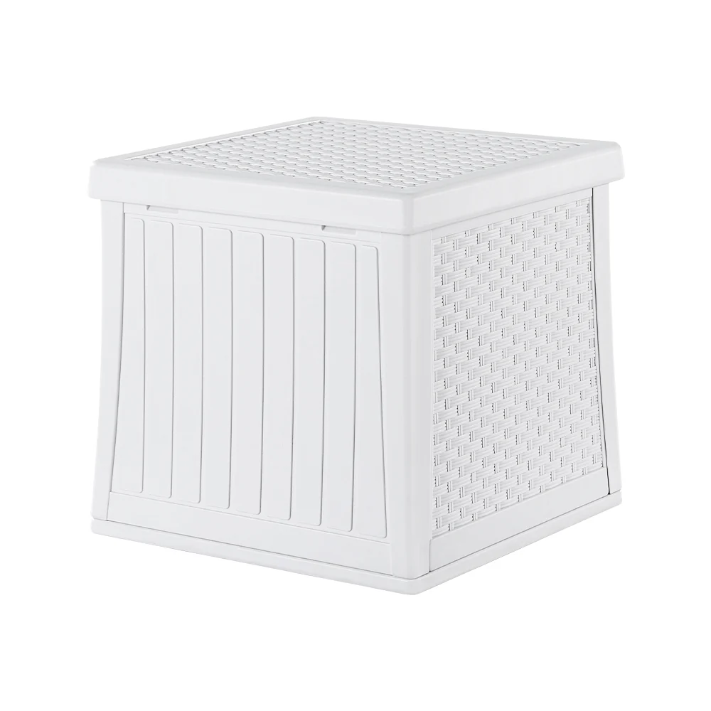 Outdoor Storage Box 56L Container Lockable Indoor Garden Toy Tool Shed - Nurns