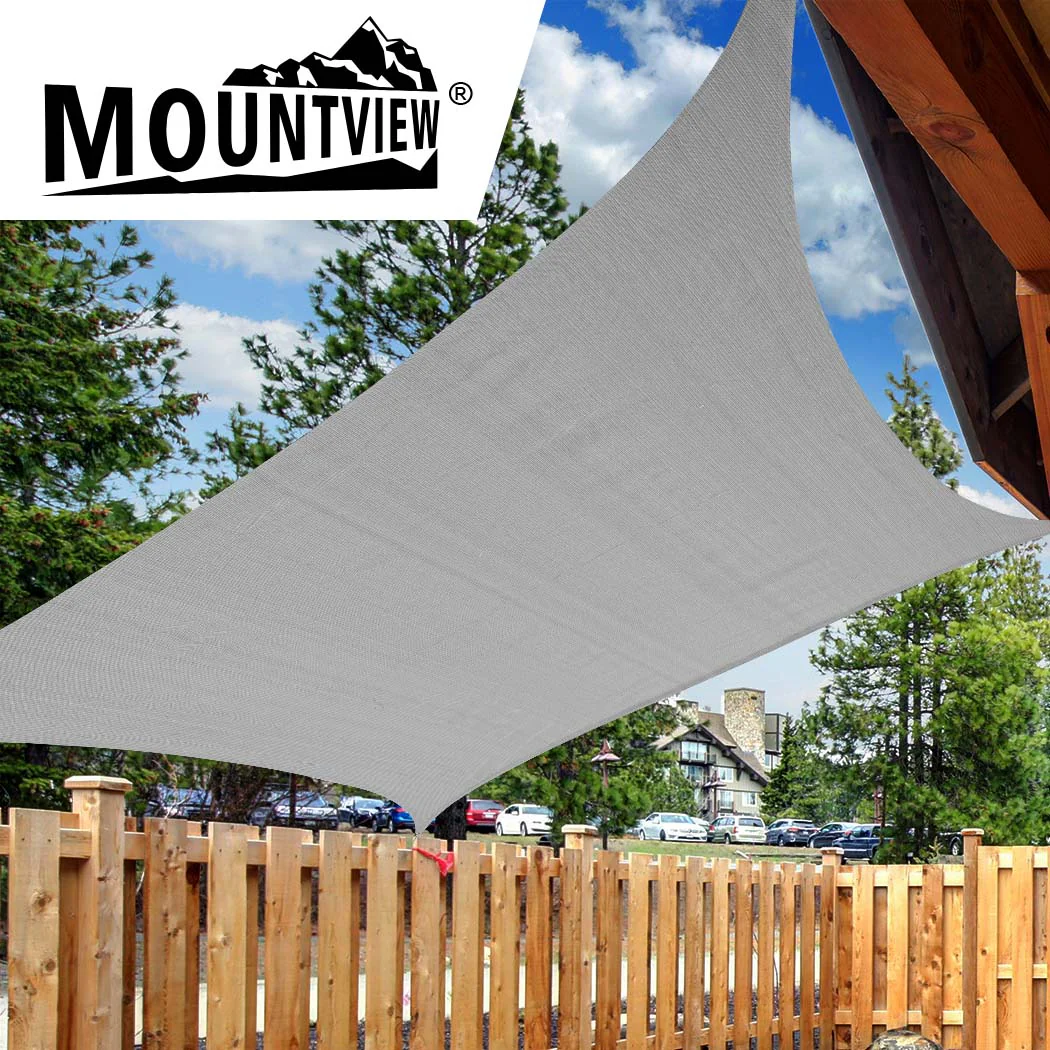 Mountview Sun Shade Sail Cloth Canopy Charcoal 180 - Nurns