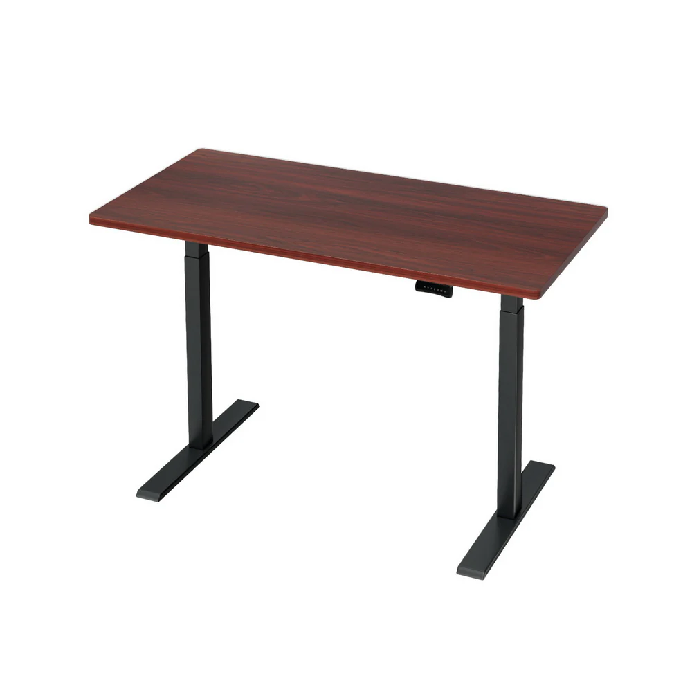 Artiss Standing Desk Motorised Dual Motor Walnut 120cm - Nurns