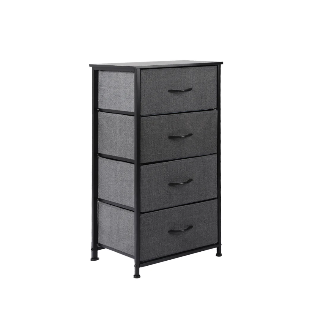 Levede Storage Cabinet Tower Chest Dark Grey - Nurns