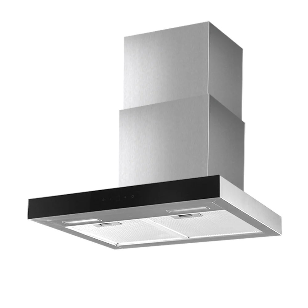 Devanti 600mm Range Hood 60cm Rangehood Glass Stainless Steel - Nurns