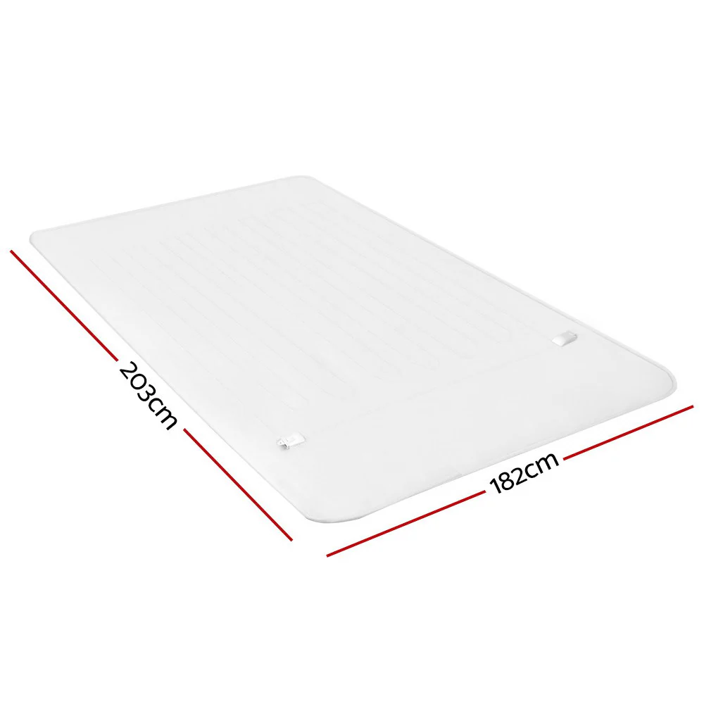 Wilmer Electric Soft Blanket King Size Polyester - White - Nurns