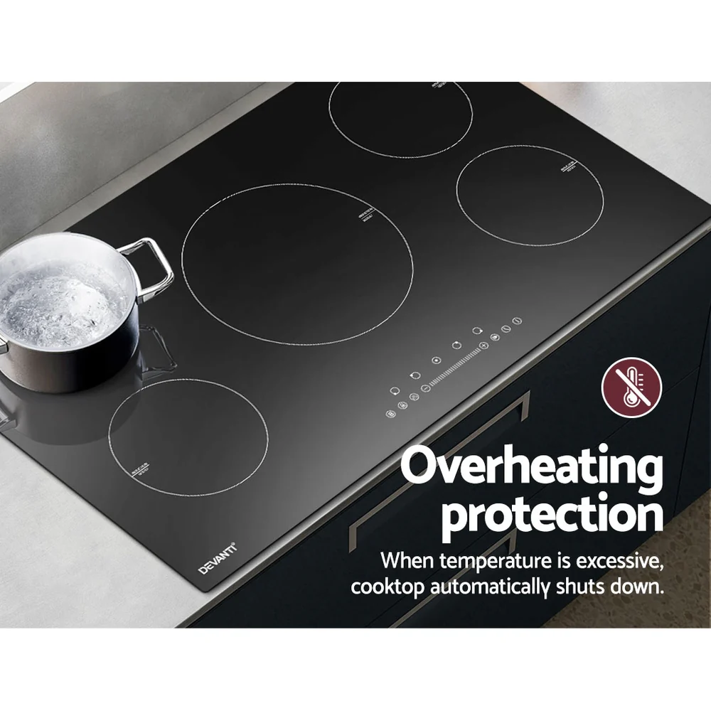 Devanti Induction Cooktop 90cm Electric Cooker - Nurns