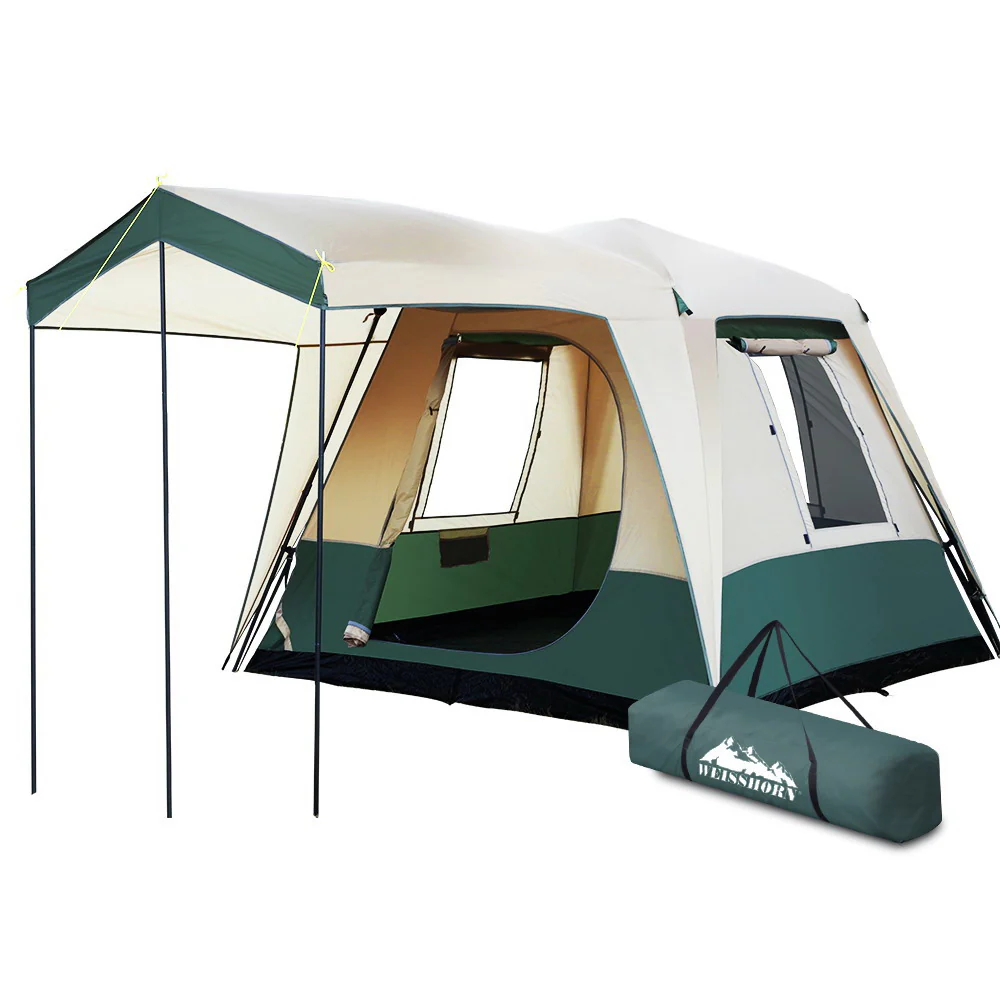 Instant Up Camping Tent 4 Person Pop up Tents Family Hiking Dome Camp - Nurns