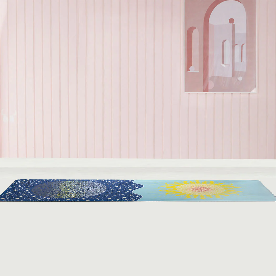 Centra Yoga Mat Foldable Non-Slip Exercise Blue - Nurns