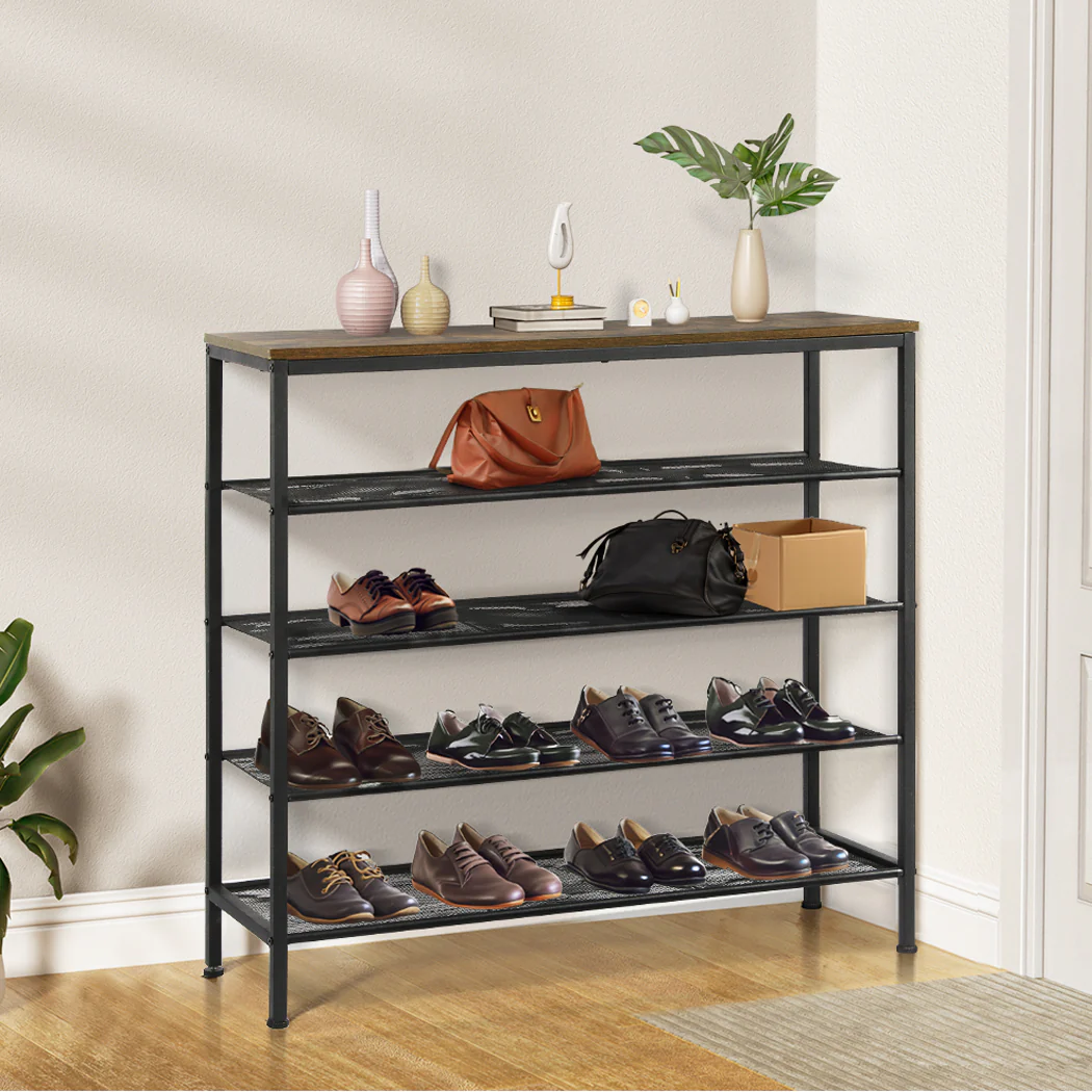 Levede 5-Tier Shoe Rack Storage Cabinet 100cm Wide - Nurns