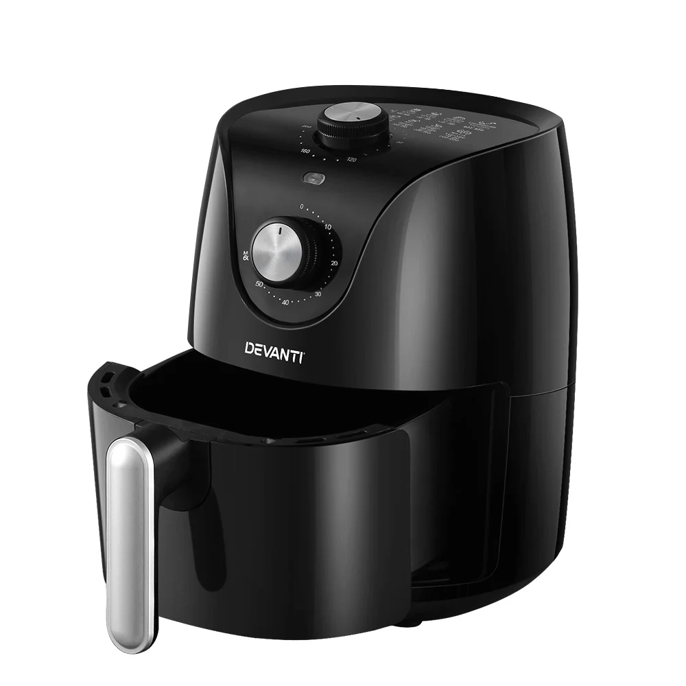 Devanti Air Fryer 2.5L Knob Fryers - Nurns